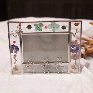 Pressed Flowers with Wired Butterflies